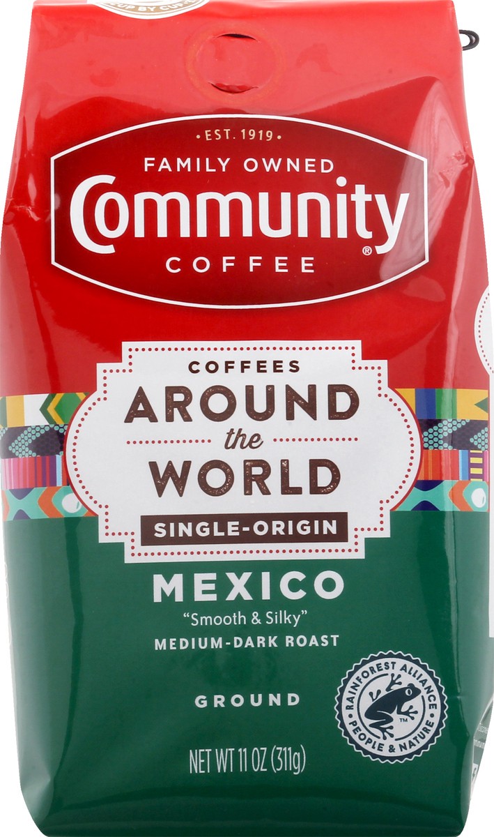 slide 8 of 9, Community Coffee Ground Medium-Dark Roast Mexico Coffee - 11 oz, 11 oz