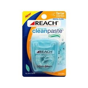 slide 1 of 1, REACH Cleanpaste Dental Floss Tartar Control, 1 ct