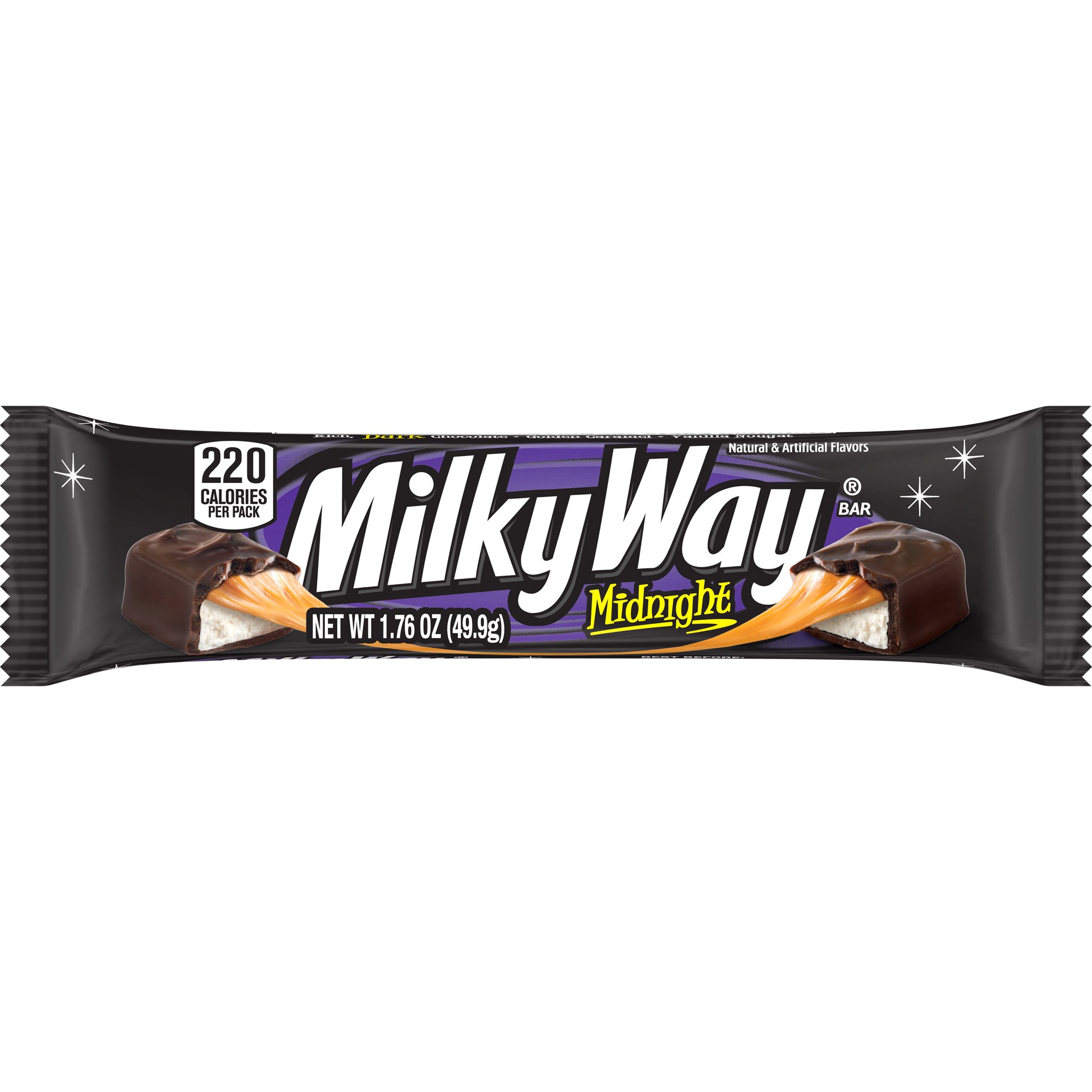 slide 1 of 1, Milky Way MILKY WAY Candy Midnight Dark Chocolate Bar, Full Size, 1.76 oz, 1.76 oz