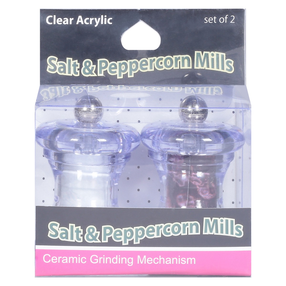 slide 1 of 11, Jacent Set of 2 Salt & Peppercorn Mills 1 ea, 1 ct