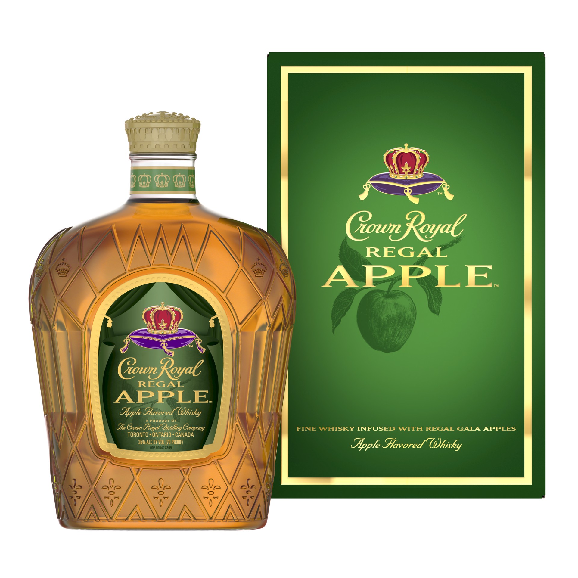 slide 2 of 8, Crown Royal Regal Apple Flavored Whisky, 1 L, 1 liter