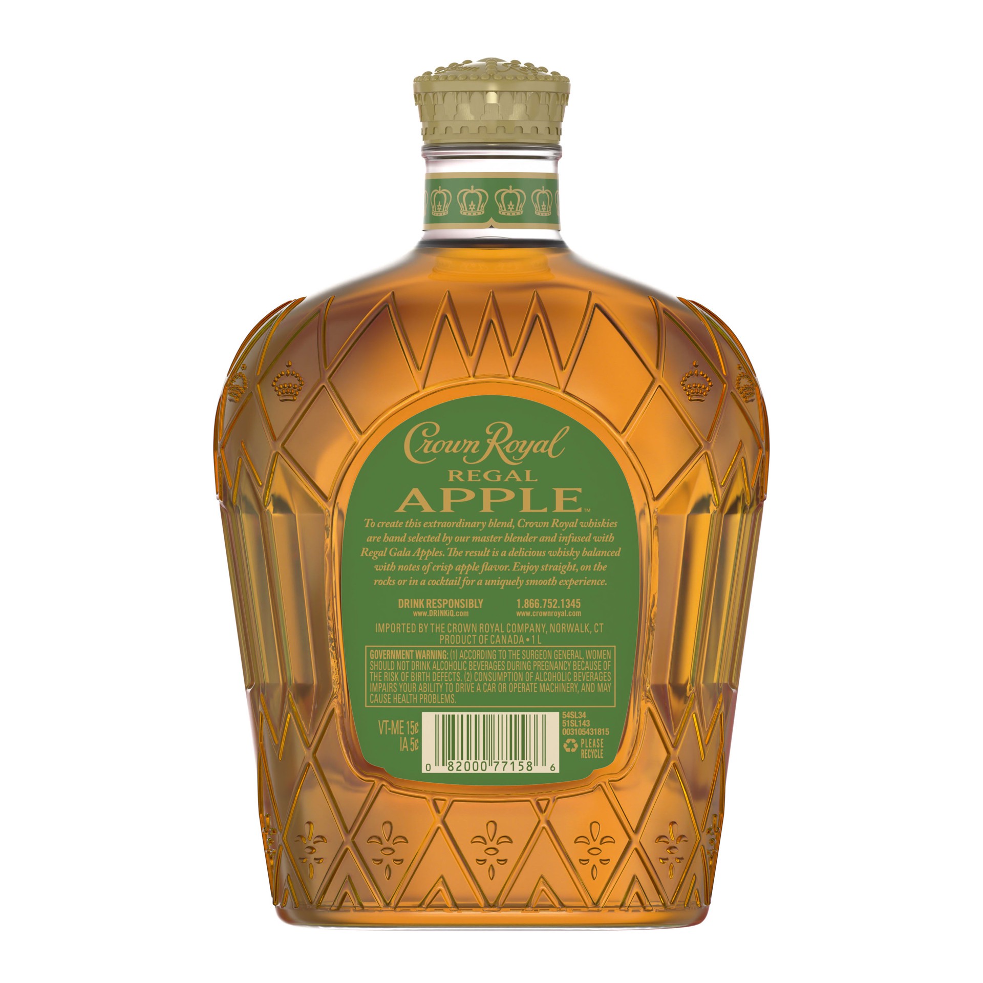 slide 3 of 8, Crown Royal Regal Apple Flavored Whisky, 1 l
