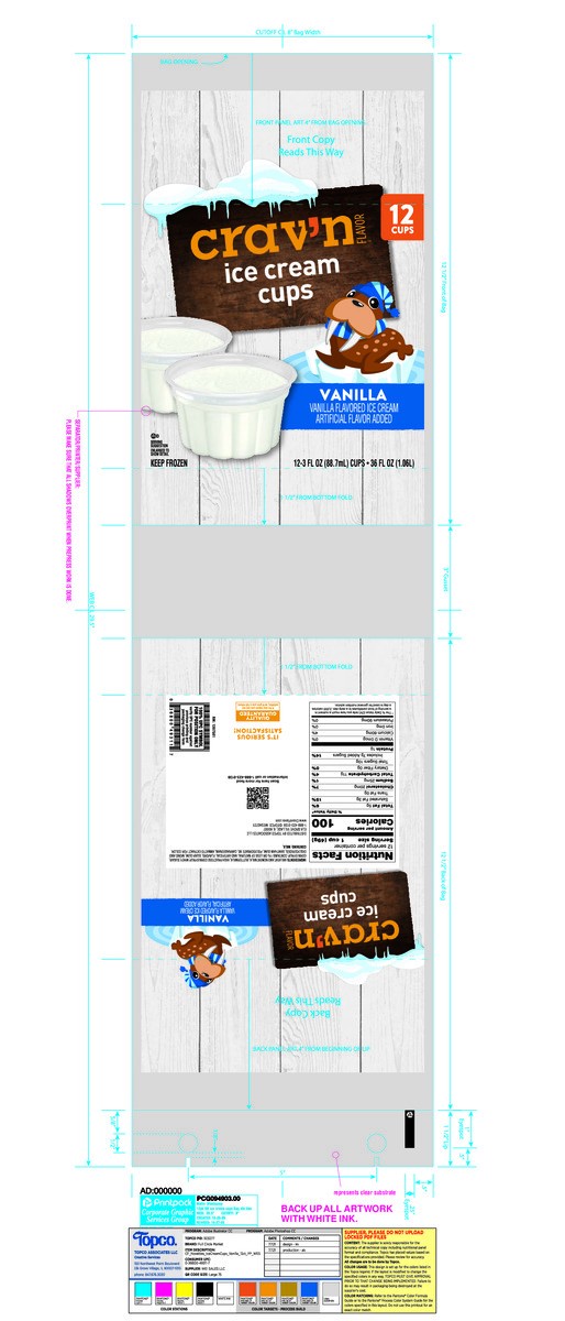slide 13 of 15, Crav'n Flavor Vanilla Ice Cream Cups 12 - 3 fl oz Cups, 12 ct