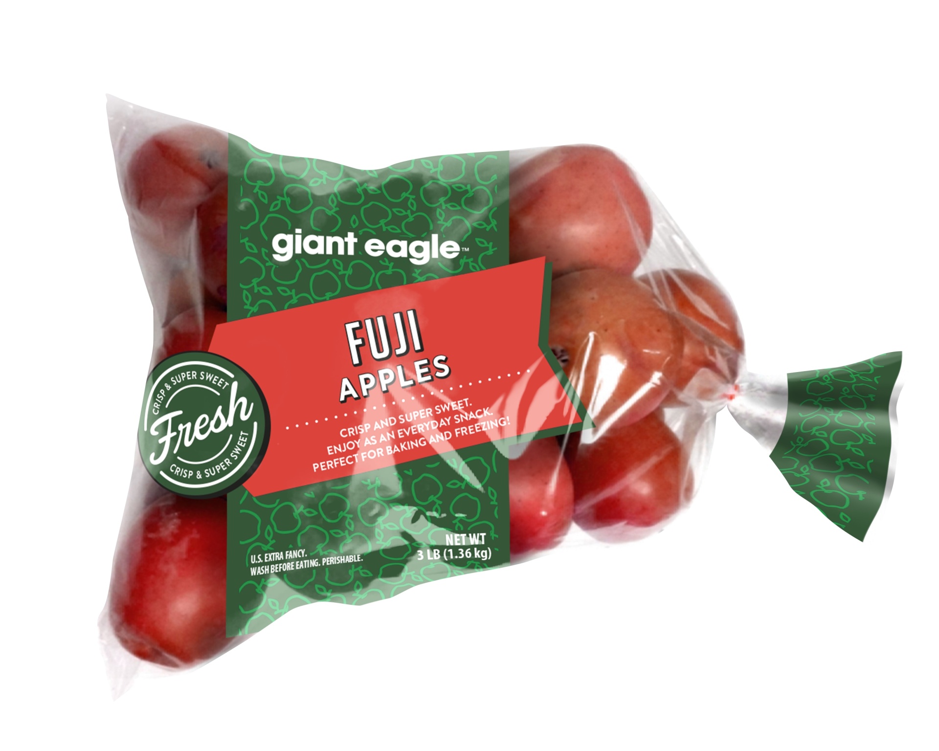 slide 1 of 1, Giant Eagle Fuji Apples, 3 lb