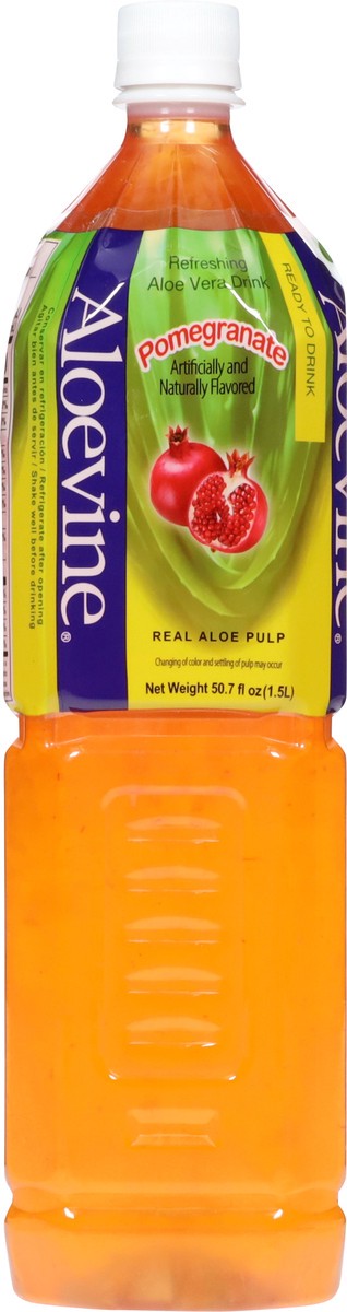 slide 4 of 14, Aloevine Refreshing Pomegranate Aloe Vera Drink 50.7 fl oz, 50.7 fl oz