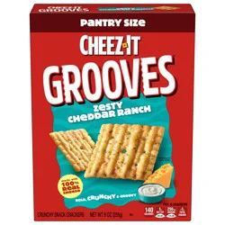 Cheez-It Grooves Zesty Cheddar Ranch Cheese Crackers