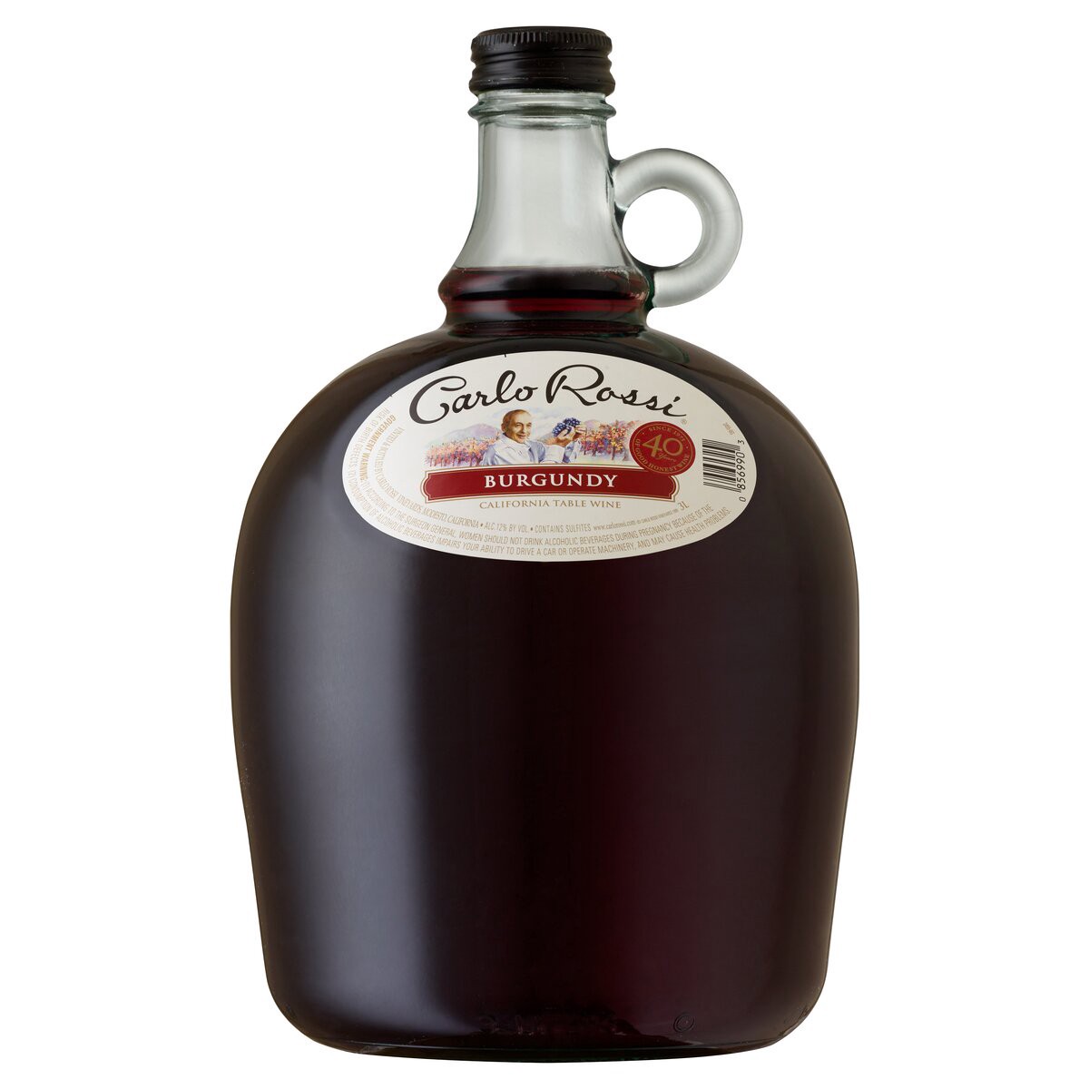 slide 1 of 2, Carlo Rossi Red Wine, 3 liter