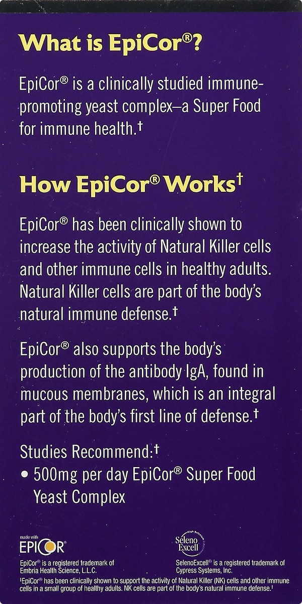 slide 4 of 9, Natrol Immune Boost Capsules, Immune Support Dietary Supplement, Made with EpiCor Clinically Tested, Includes Vitamins C, D3, Selenium and Zinc, 30 Count, 30 ct