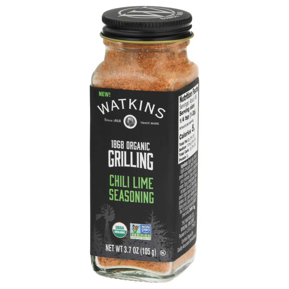 slide 9 of 9, Watkins Seasoning Chili Lime, 3.7 oz