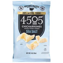 4505 Meats Sea Salt Chicharrones 3 oz