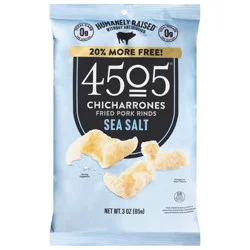 4505 Meats Sea Salt Chicharrones 3 oz