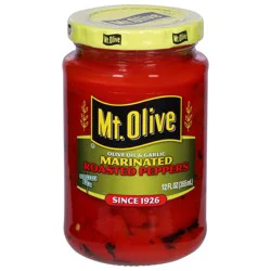 Mt. Olive Olive Oil & Garlic Marinated Roasted Peppers 12 fl oz