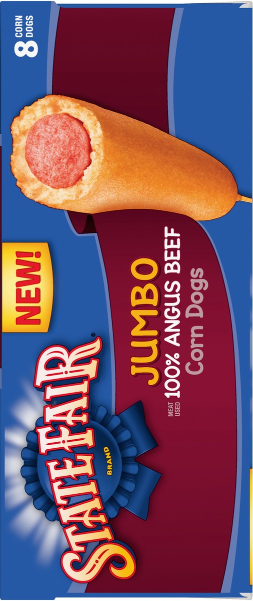 slide 6 of 9, State Fair 100% Angus Beef Jumbo Corn Dogs, 8 ct; 32 oz