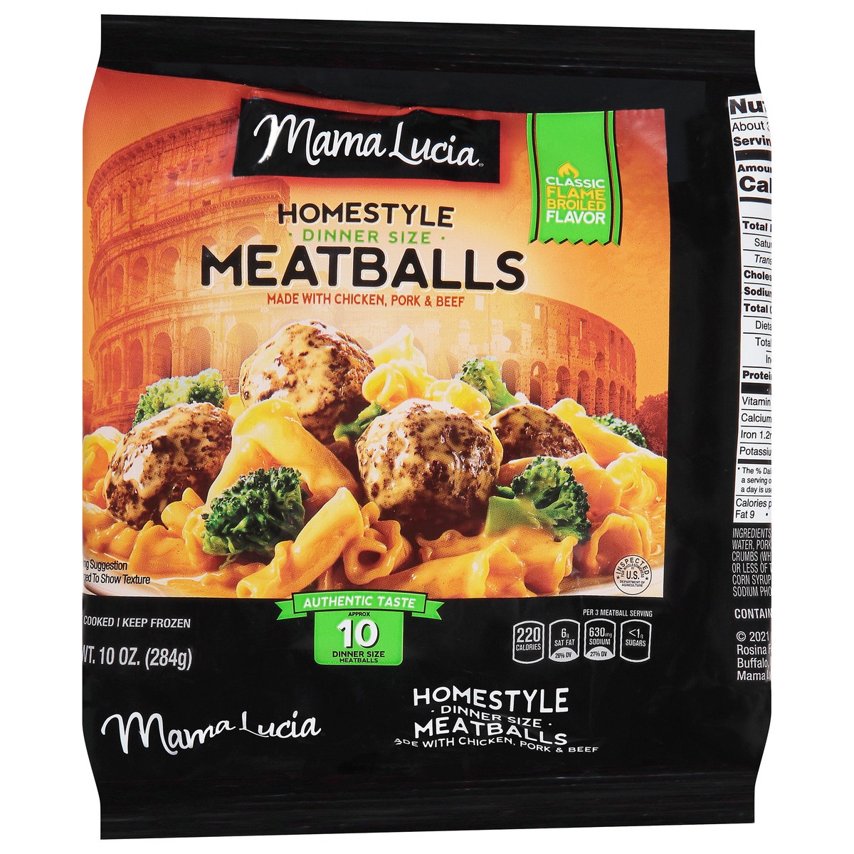 slide 7 of 14, Mama Lucia Dinner Size Homestyle Meatballs 10 oz, 10 oz