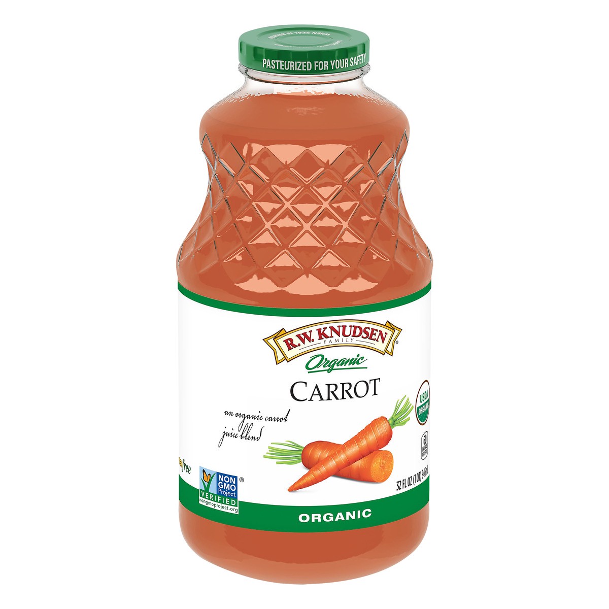 slide 5 of 7, RW Knudsen Family 100% Organic Carrot Juice Blend 32 fl oz, 32 oz