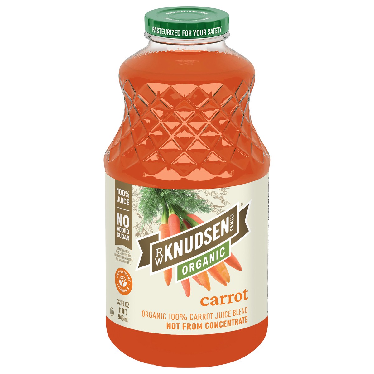 slide 1 of 7, RW Knudsen Family Organic Carrot Juice Blend 32 fl oz, 32 fl oz