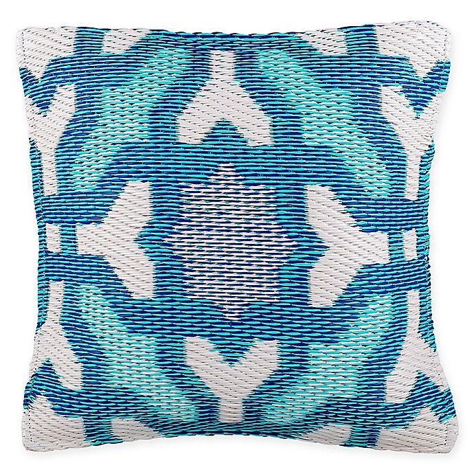 slide 1 of 1, Fab Habitat Seville Indoor/Outdoor Square Accent Pillow - Blue, 20 in
