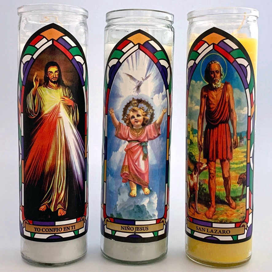 slide 3 of 7, Continental Candle Cont Candle Saint Lazarus, 1 ct