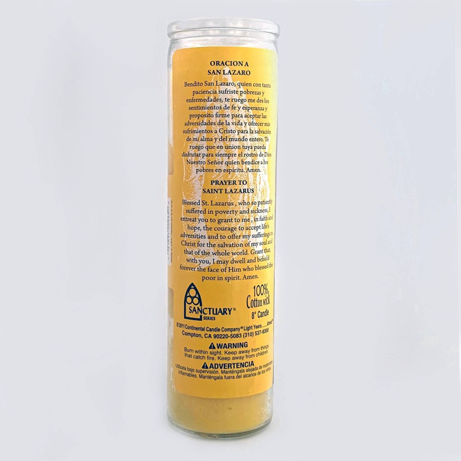slide 7 of 7, Continental Candle Cont Candle Saint Lazarus, 1 ct