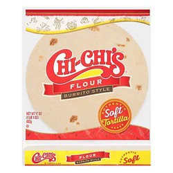 Chi-Chis Tortillas Flour Burrito Style Bag 8 Count - 17 Oz