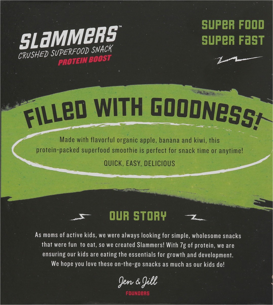 slide 7 of 9, Slammers Pouches Crushed Burst Superfood Snack 4 - 3.5 oz Pouches, 4 ct