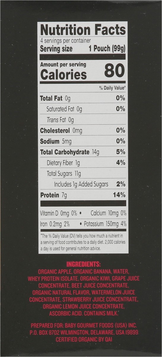 slide 2 of 9, Slammers Pouches Crushed Burst Superfood Snack 4 - 3.5 oz Pouches, 4 ct