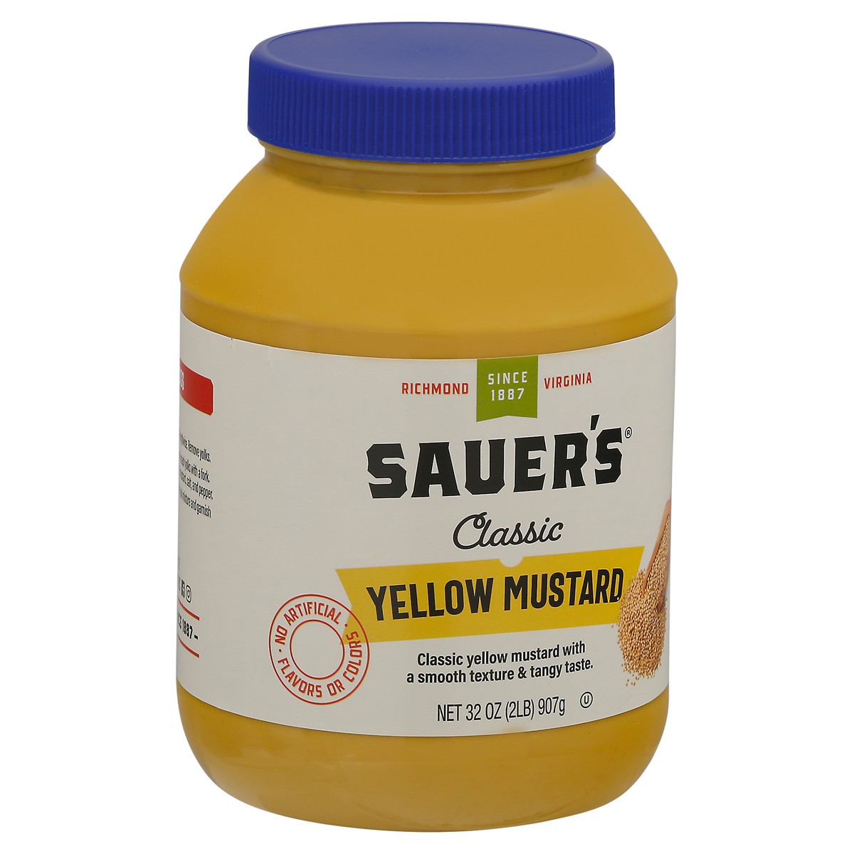 slide 2 of 9, Sauer's Classic Yellow Mustard 32 oz Jar, 32 oz