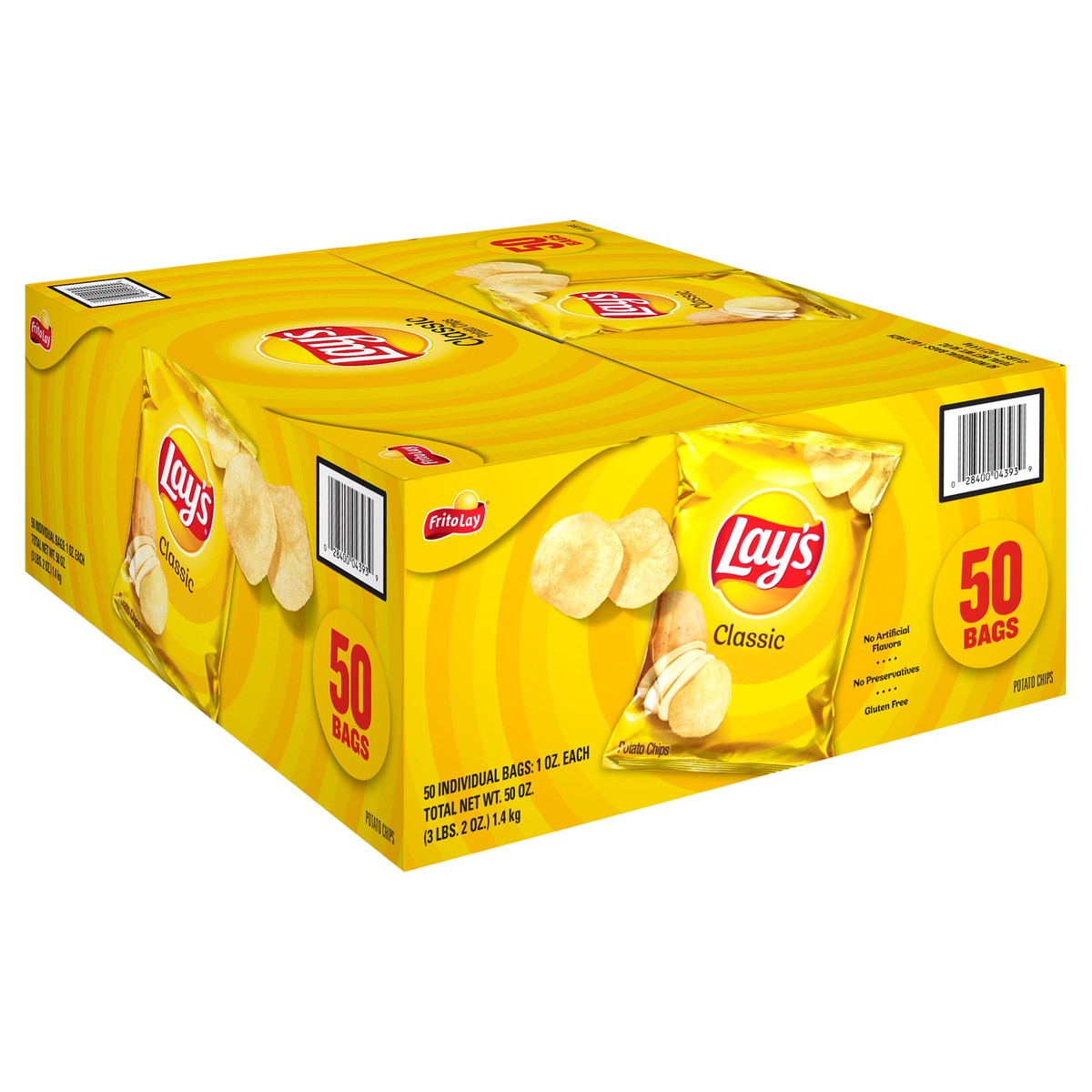 slide 4 of 11, Lay's Potato Chips Classic 1 Oz 50 Count, 50 ct