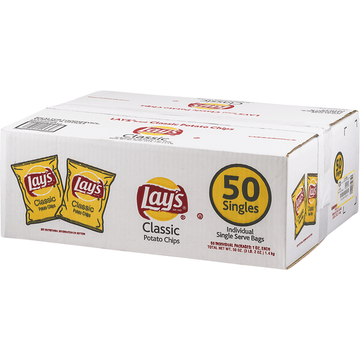 slide 3 of 9, Lay's Potato Chips, 50 ct