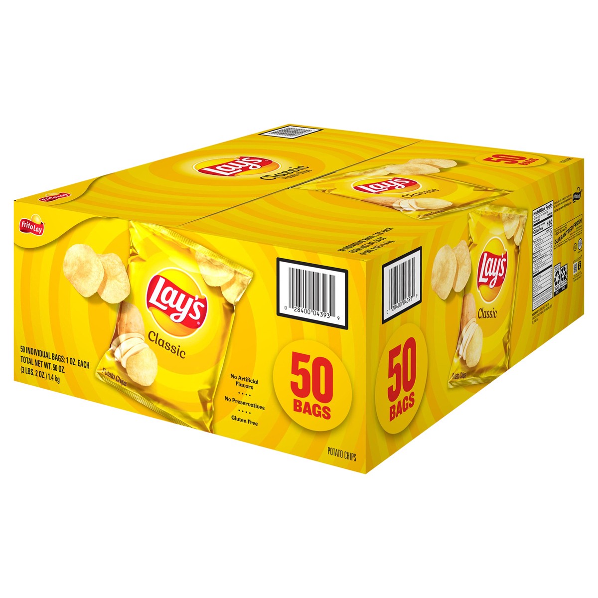 slide 11 of 11, Lay's Potato Chips Classic 1 Oz 50 Count, 50 ct