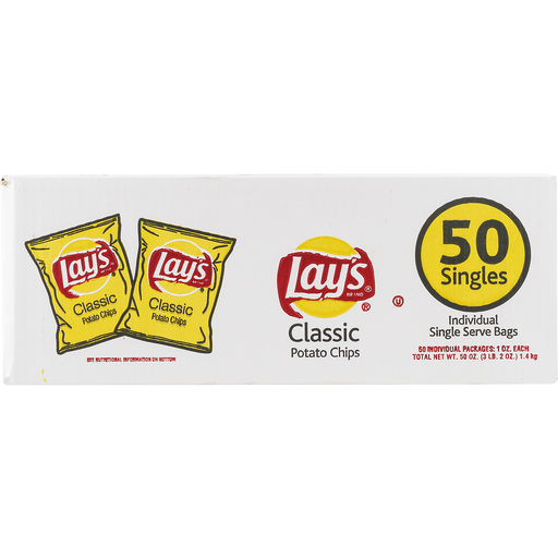 slide 4 of 9, Lay's Potato Chips, 50 ct