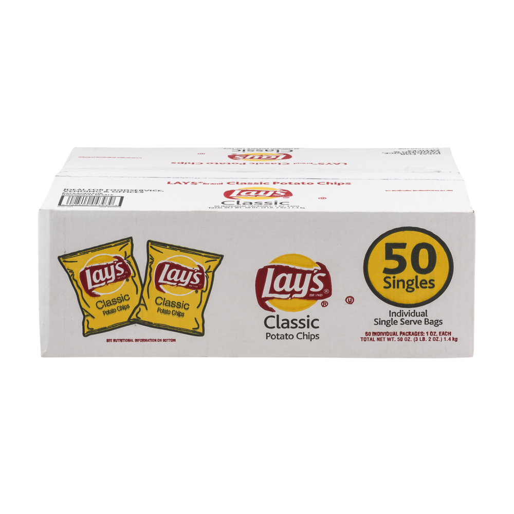 slide 1 of 9, Lay's Potato Chips, 50 ct