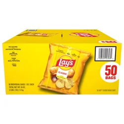Lay's Potato Chips Classic 1 Oz 50 Count