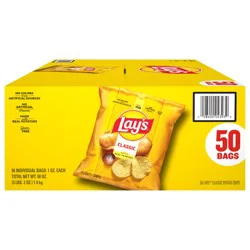 Lay's Potato Chips Classic 1 Oz 50 Count