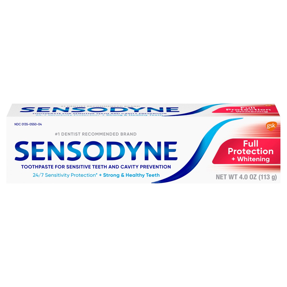 slide 1 of 9, Sensodyne Full Protection Teeth Whitening Sensitive Toothpaste - 4 Ounces, 4 oz