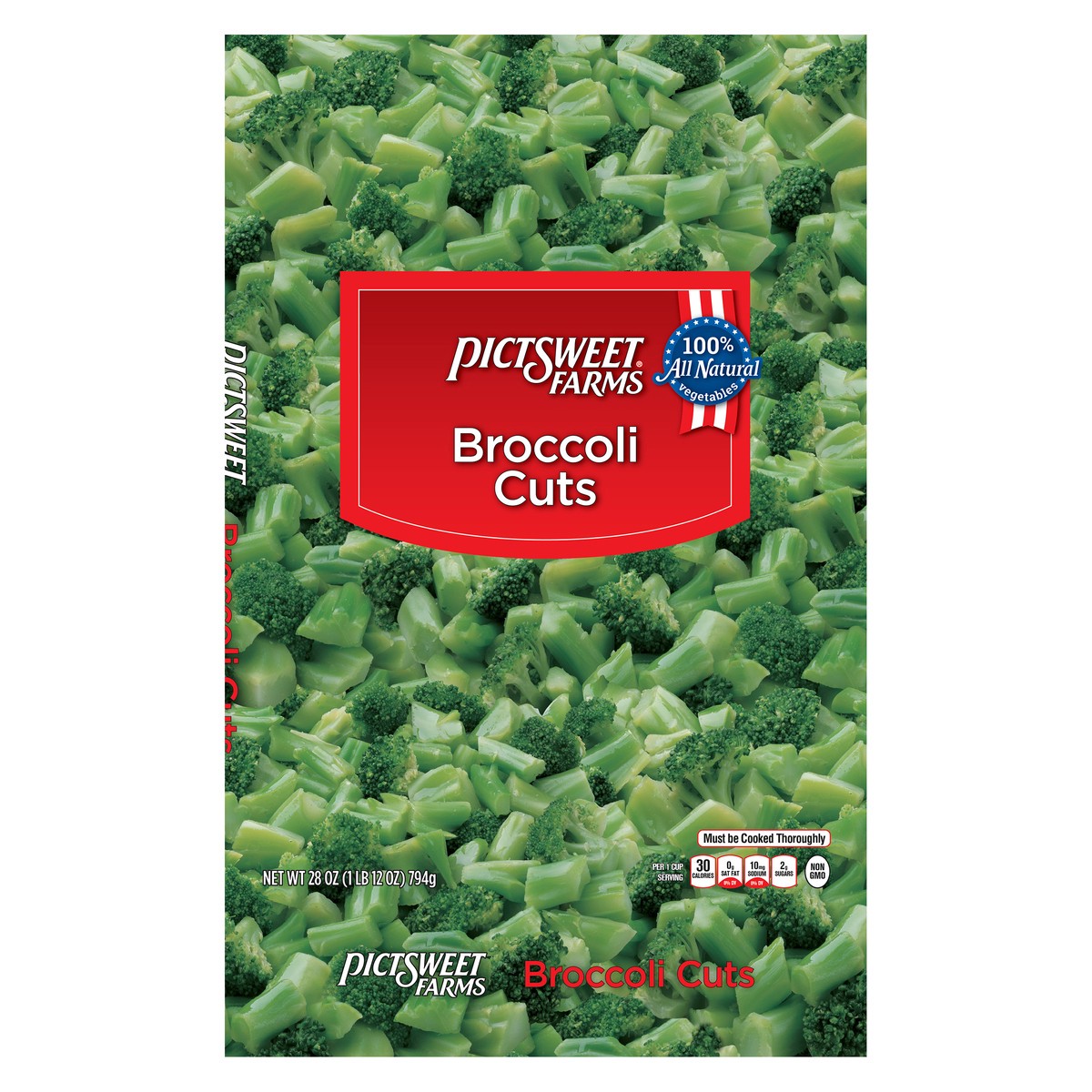 slide 5 of 8, Pictsweet Broccoli Cuts Clear Bag, 28 oz