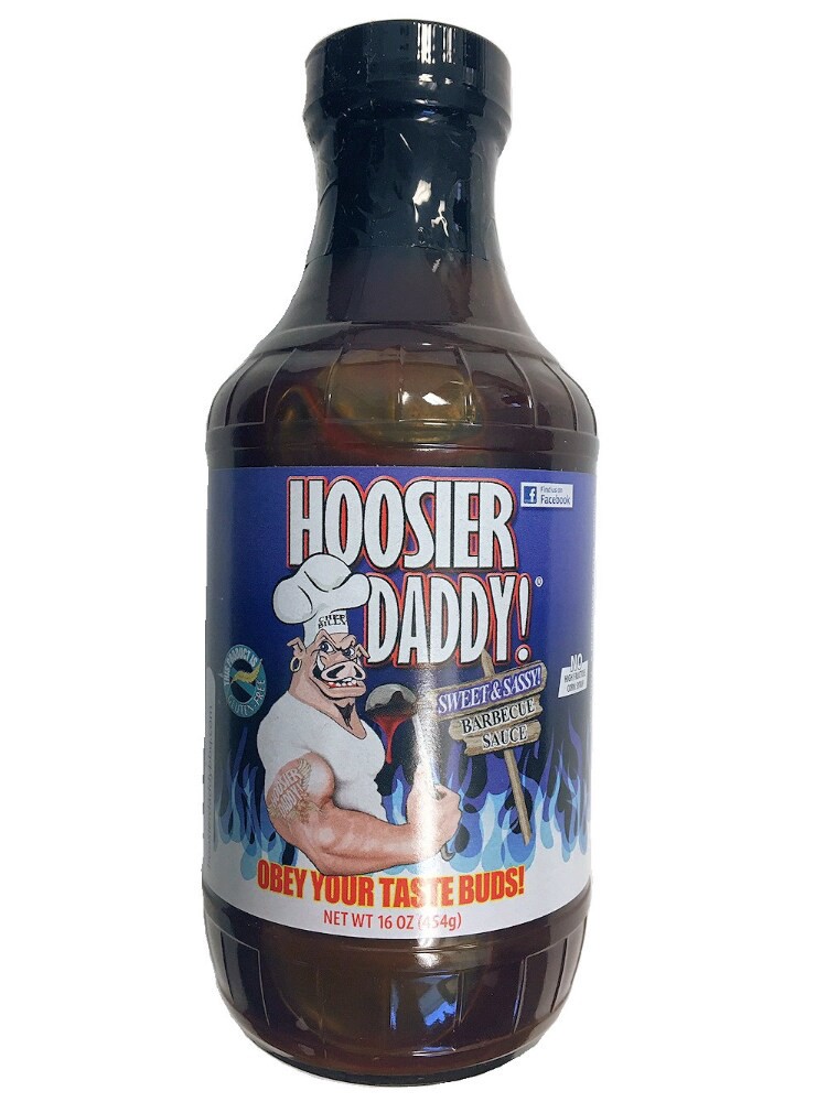 slide 1 of 4, Hooiser Daddy Bbq Sauce Hoosier Daddy Sweet & Sassy BBQ Sauce, 1 ct