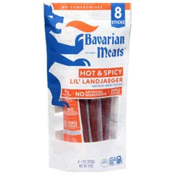 Bavarian Meats Hot & Spicy Lil' Landjaeger 8 - 1 oz Sticks