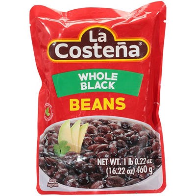 slide 1 of 1, La Costeña La Costena La Costeña Whole Black Beans 16.22 oz. Pouch, 1 ct