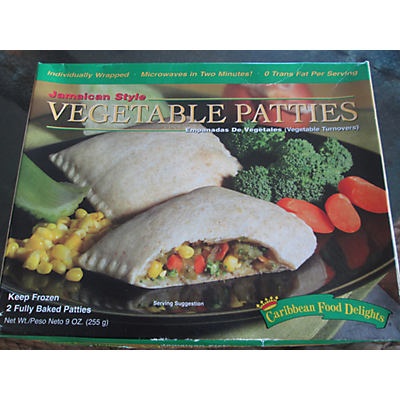 slide 1 of 1, Caribbean Food Delights Jamaican Veggie Patties, 2 ct