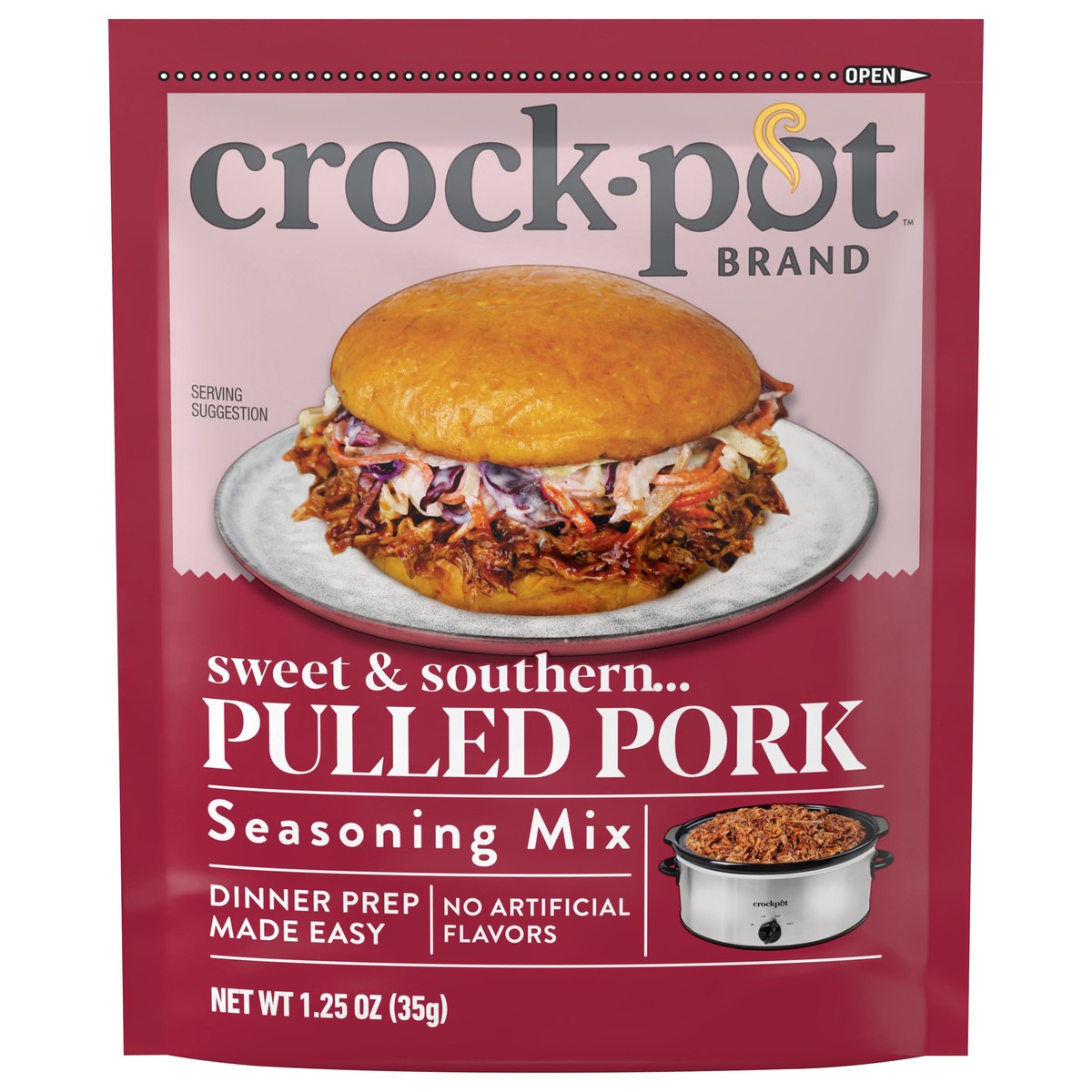 slide 5 of 14, Crock-Pot Pulled Pork Seasoning Mix, 1.25 oz