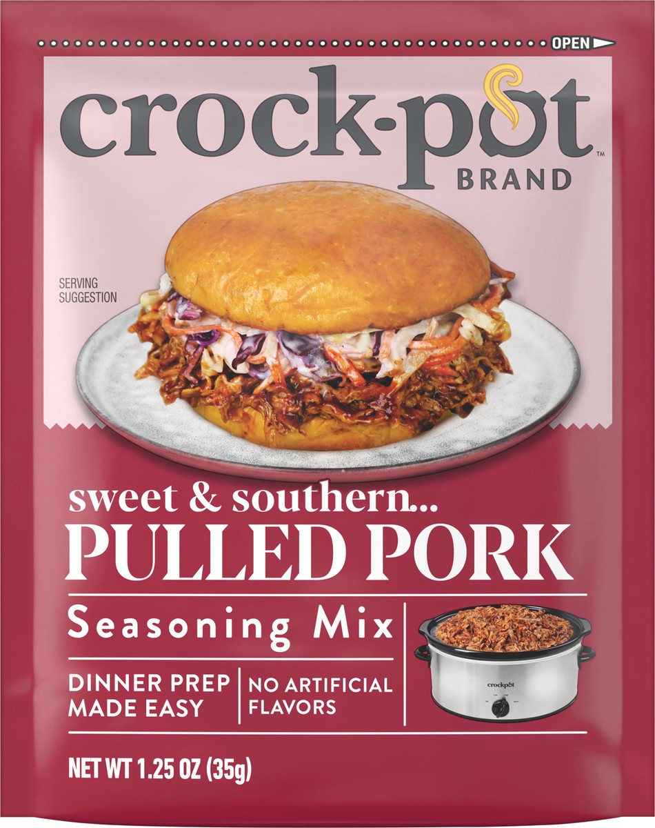 slide 3 of 14, Crock-Pot Pulled Pork Seasoning Mix, 1.25 oz