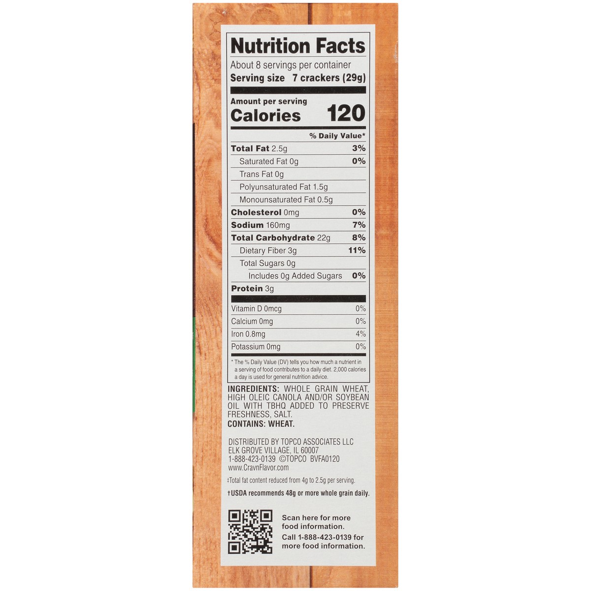 slide 11 of 15, Crav'n Flavor Reduced Fat Woven Wheats Crackers, 8 oz