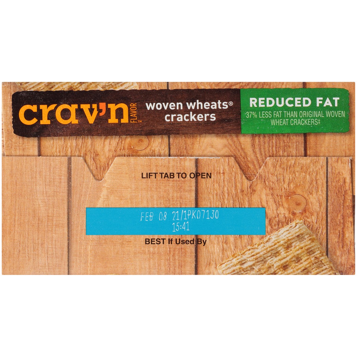 slide 4 of 15, Crav'n Flavor Reduced Fat Woven Wheats Crackers, 8 oz