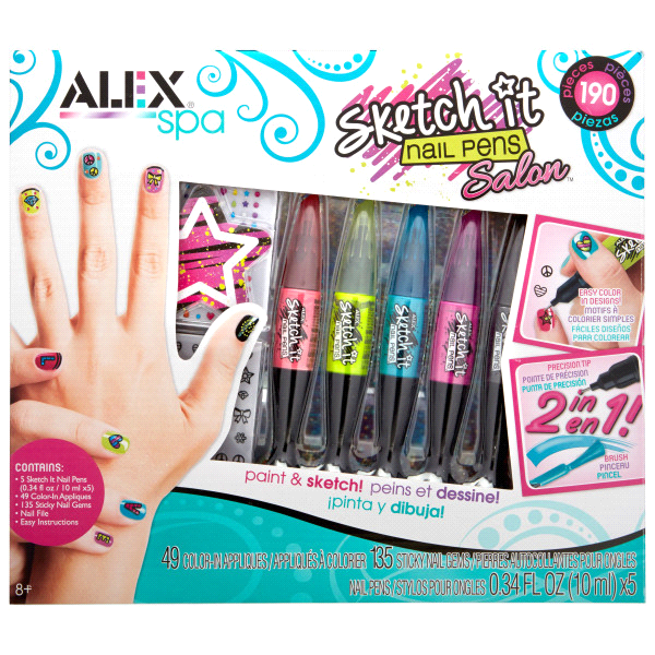 slide 1 of 4, ALEX Toys Spa Sketch It Nail Pen Salon, 1 ct