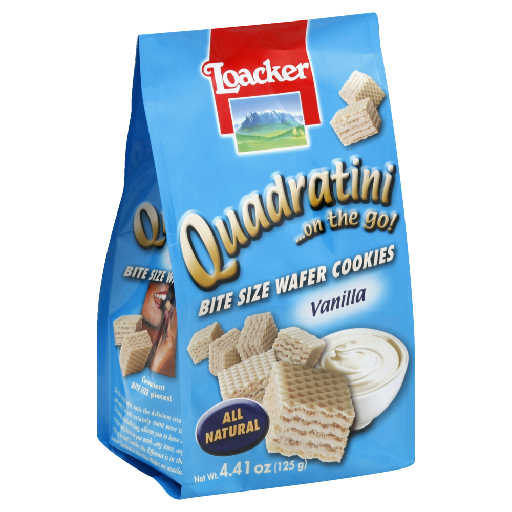 slide 1 of 1, Loacker Quad Vanilla Bag, 4.4 oz