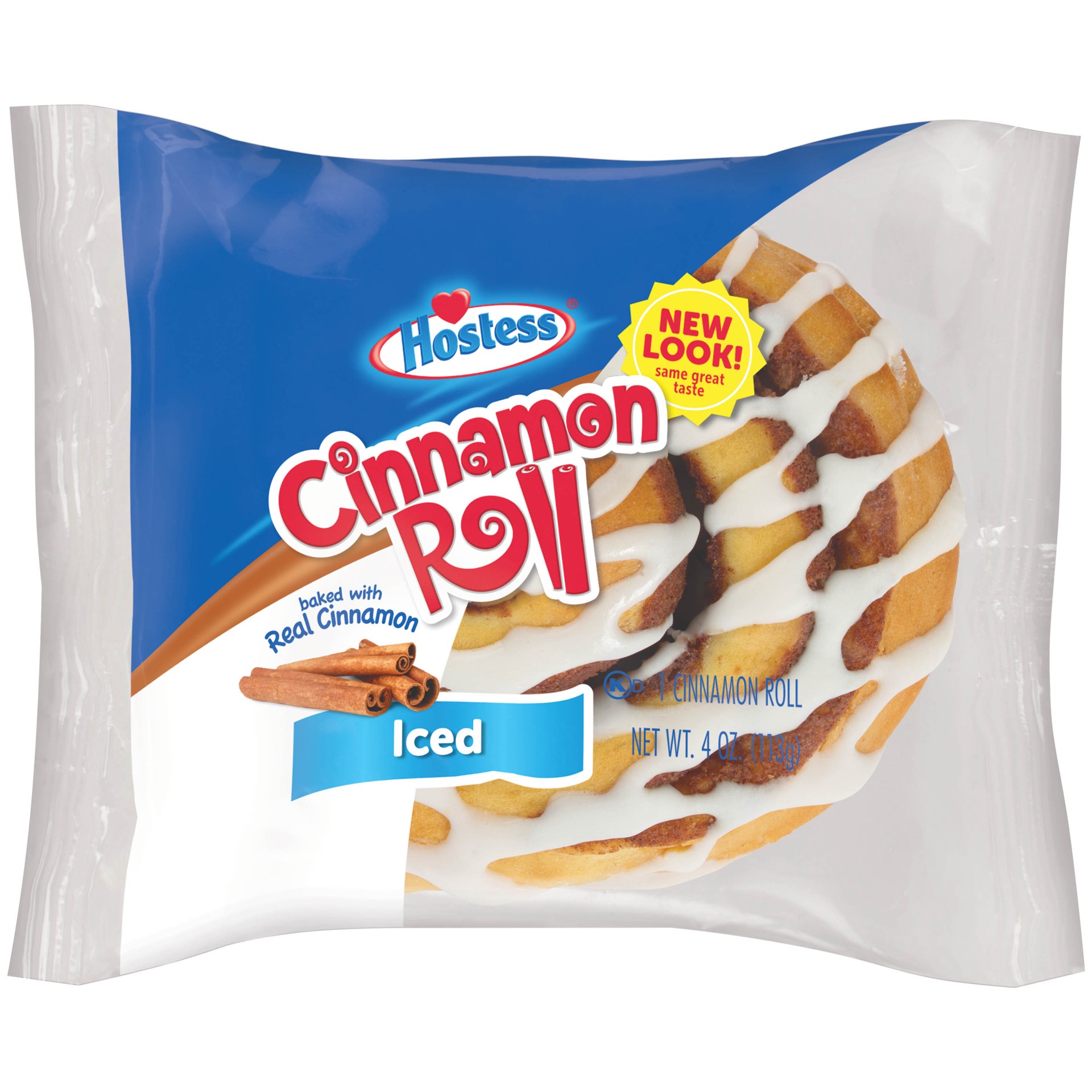 slide 1 of 5, HOSTESS Iced Cinnamon Roll Single Serve 1 count, 4 oz