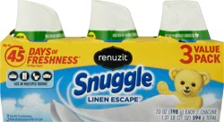 Renuzit Snuggle Linen Escape Gel Air Fresheners - 3 ct