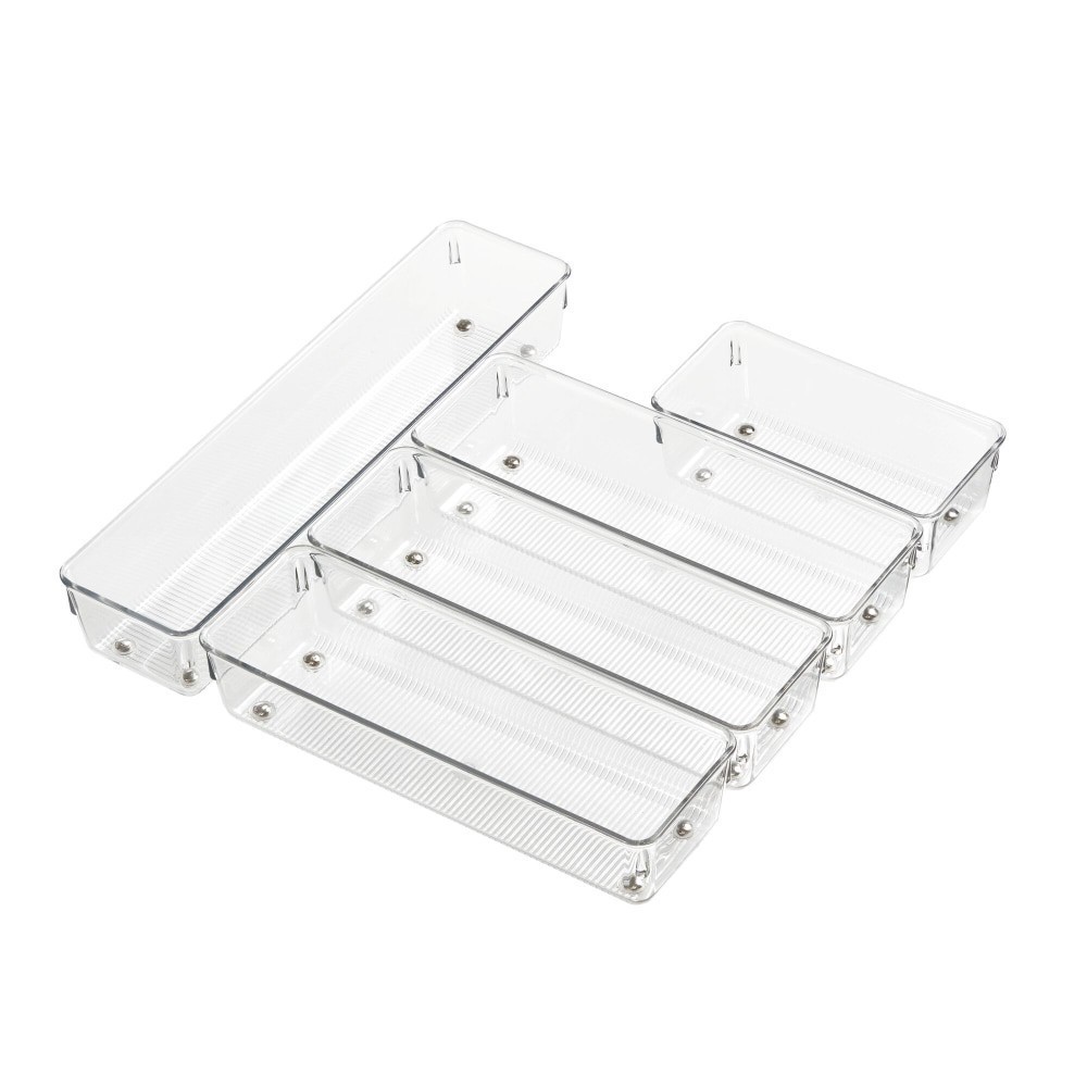 slide 1 of 2, Idesign Vanity Organizer Set, 5 ct