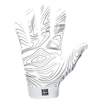 slide 17 of 21, Shock Doctor Cutters Game Day Receiver Gloves, White Topo, S/M, SM/MED